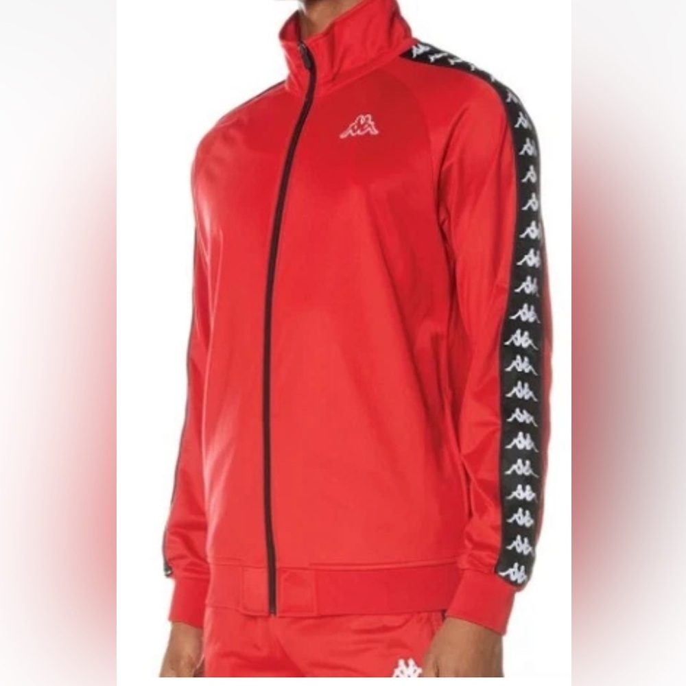 Kappa 222 BANDA Red/Black track jacket EXCELLENT CONDITION Sz M UNISEX